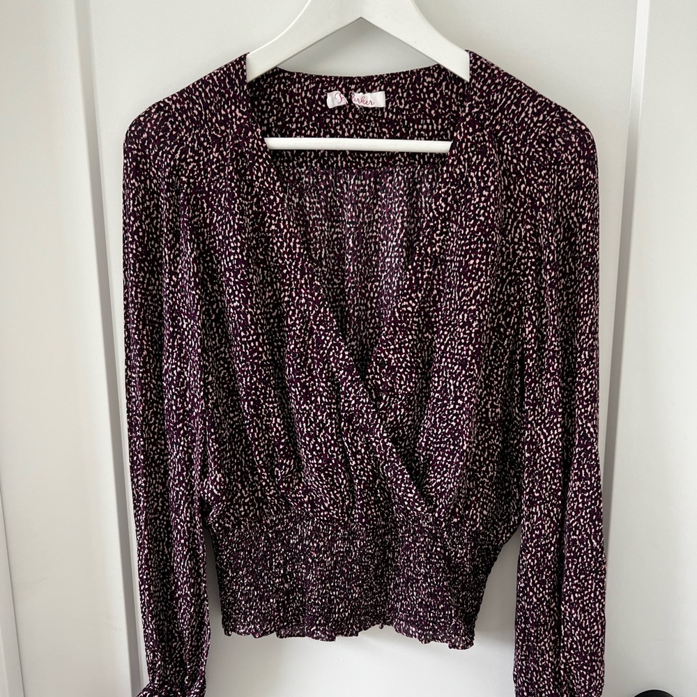 Purple crossover blouse - never worn. Size Medium
